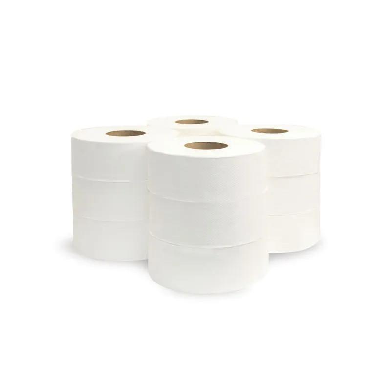Morsoft® Toilet Paper & Tissue Roll Jumbo 700 FT 2PLY White Septic Safe 12/Case