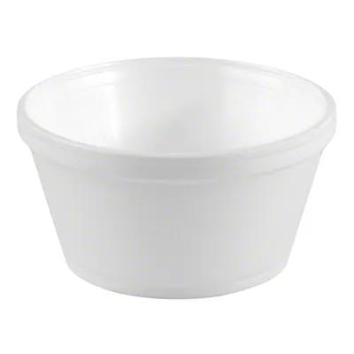 Bowl 8 OZ Foam White Round Squat 1000/Case