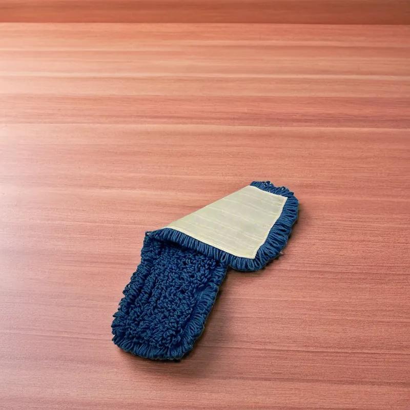 Dust Mop 24 IN Blue Microfiber Looped Hook & Loop Backing 6/Case
