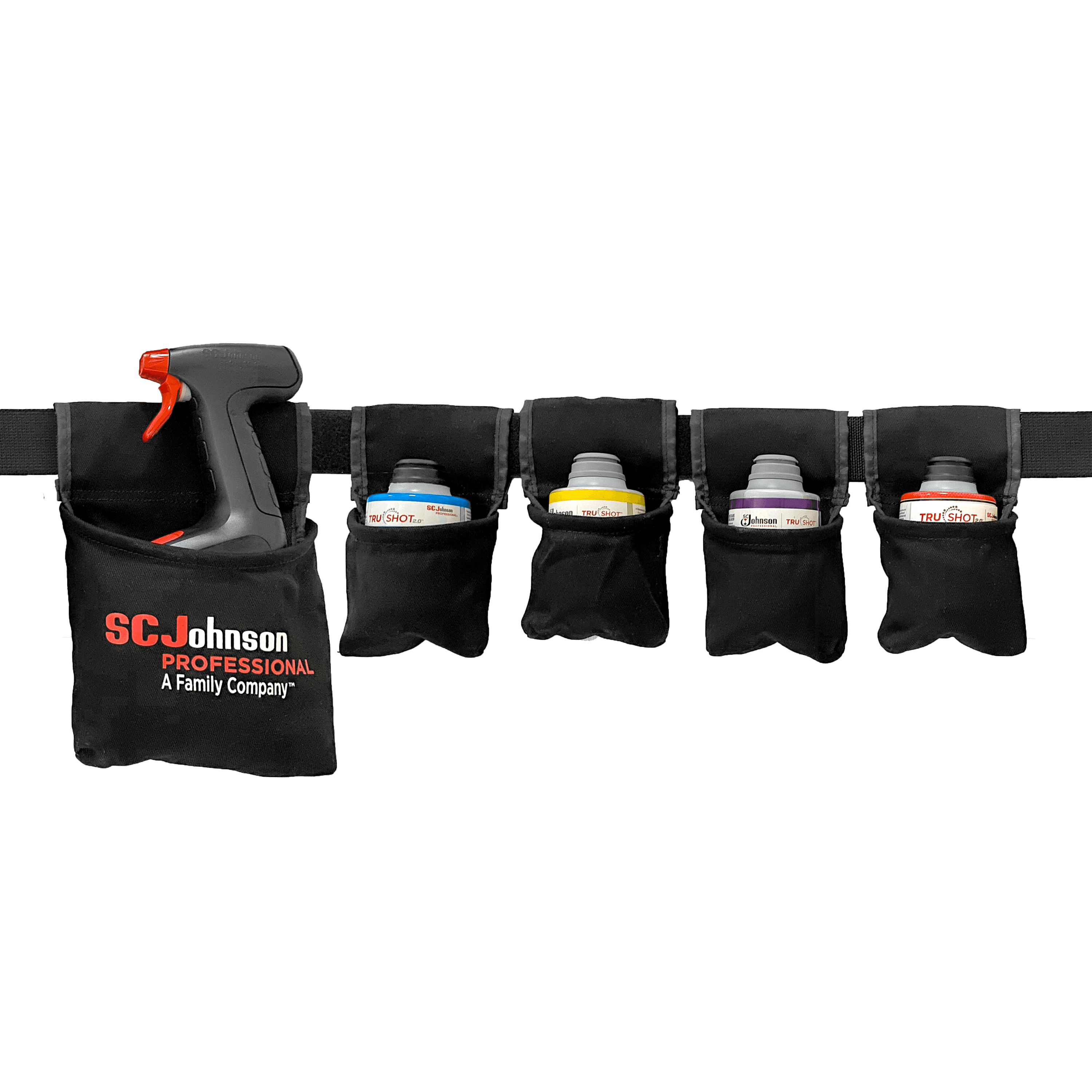 TruShot 2.0® Mobile Dispensing Belt Nylon Cotton Black 1 Trigger Holder 4 Cartridge Bags 1/Each