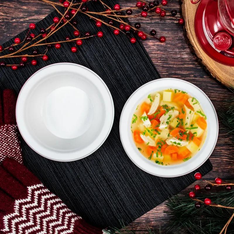 Solo® Bowl 12 OZ Sugarcane Ivory Round Microwave Safe 125 Count/Pack 8 Packs/Case 1000 Count/Case