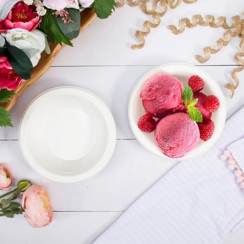 Solo® Bowl 12 OZ Sugarcane Ivory Round Microwave Safe 125 Count/Pack 8 Packs/Case 1000 Count/Case