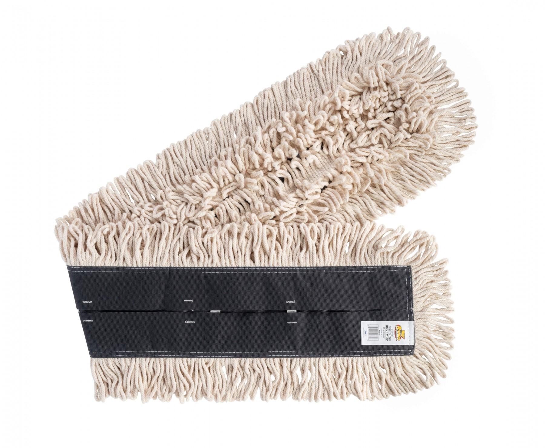 Bristles Dust Mop 5X48 IN Looped Disposable 12/Case