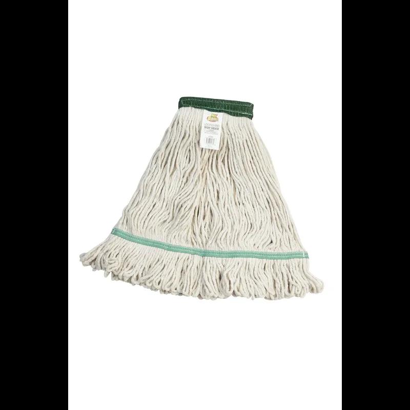 Mop Head White Cotton Synthetic Blend 4PLY Looped Large 5IN Headband 1/Each