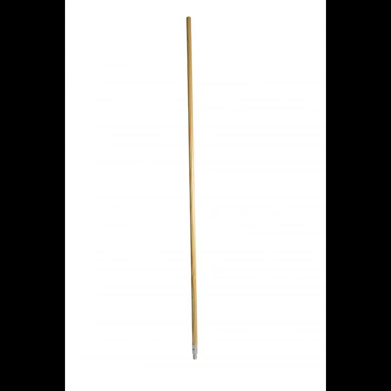 Broom Handle 1.125X60 IN Wood Metal Threaded 1/Each