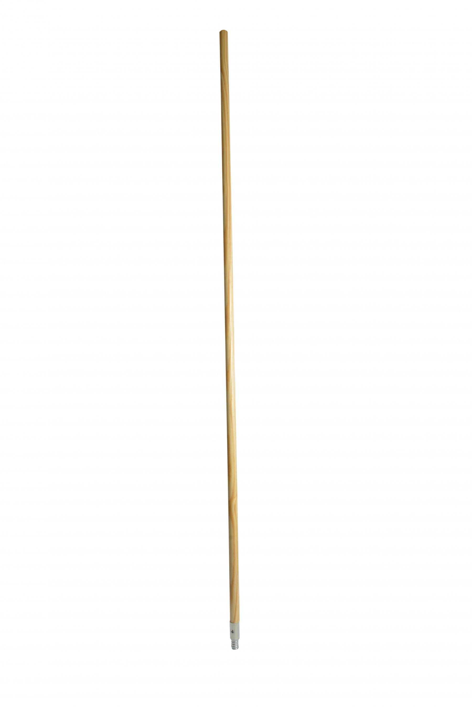 Broom Handle 1.125X60 IN Wood Metal Threaded 1/Each