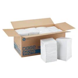 Dixie® Beverage Napkins 9.5X9.5 IN White Paper 1PLY 1/4 Fold 500 Sheets/Pack 8 Packs/Case 4000 Sheets/Case