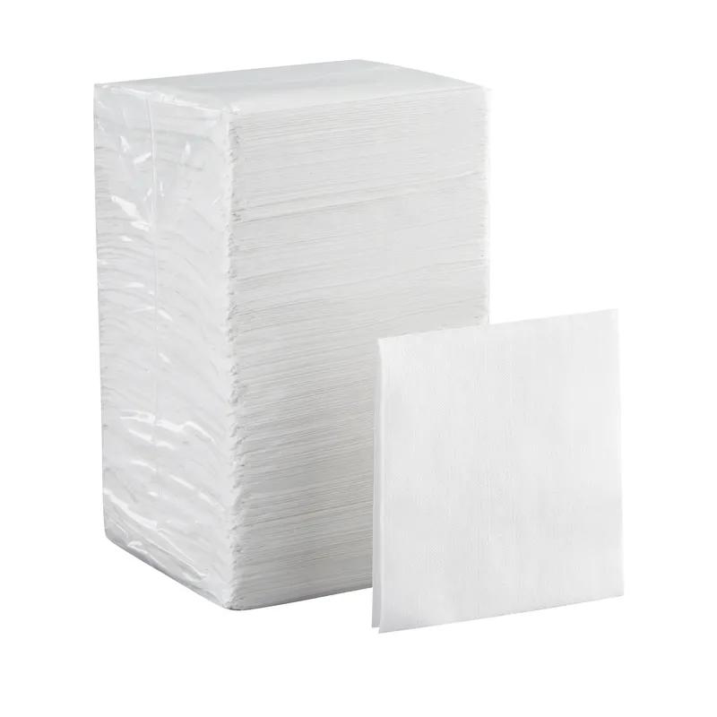 Dixie® Beverage Napkins 9.5X9.5 IN White Paper 1PLY 1/4 Fold 500 Sheets/Pack 8 Packs/Case 4000 Sheets/Case