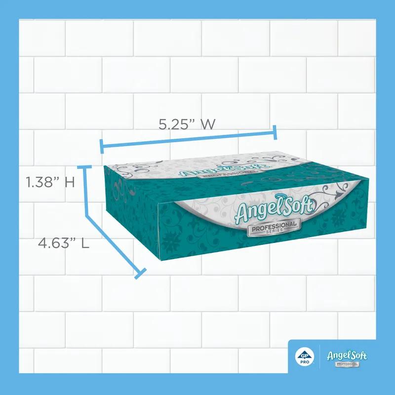 Angel Soft Professional® Facial Tissue 8X5 IN 2PLY White 1/2 Fold 50 Sheets/Pack 60 Packs/Case 3000 Count/Case