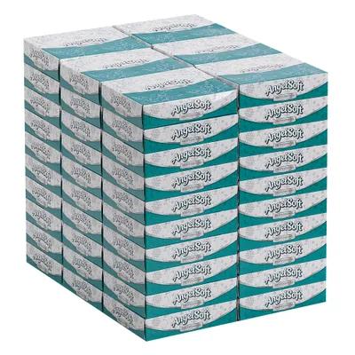 Angel Soft Professional® Facial Tissue 8X5 IN 2PLY White 1/2 Fold 50 Sheets/Pack 60 Packs/Case 3000 Count/Case