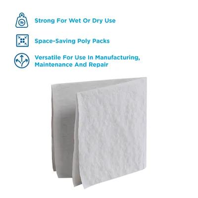 Brawny® Professional Surface Wipe 4 PLY White Disposable 80 Sheets/Pack 12 Packs/Case 960 Sheets/Case