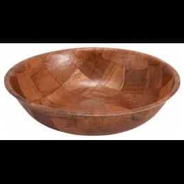 Salad Bowl 6X6X1.625 IN Wood Hand Wash 1/Each