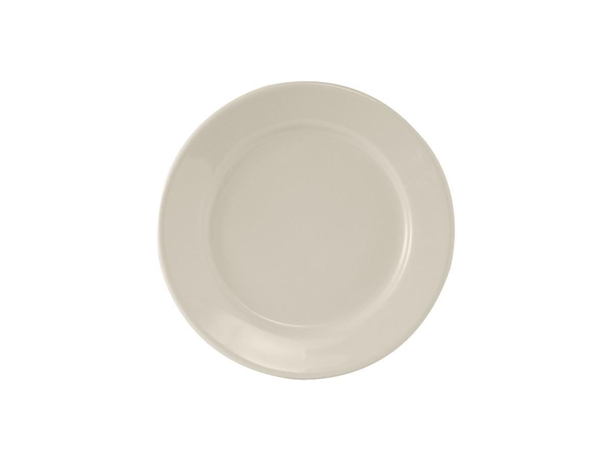 Reno Plate 6.25 IN China Eggshell Round Wide Rim Rolled Edge Fully Vitrified 36/Case