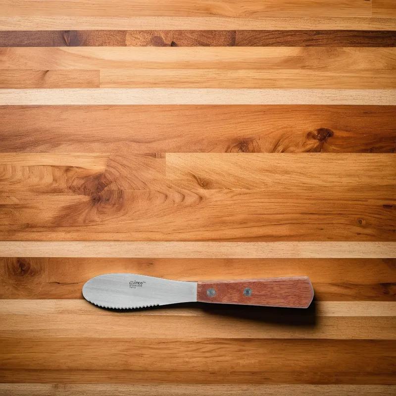 Sandwich Spreader 1.25X7.75 IN Stainless Steel Serrated Dishwasher Safe 1/Each