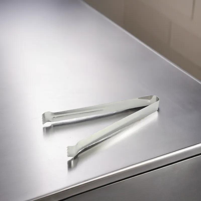 Pom Tongs 6X4X1 IN Stainless Steel 1/Each