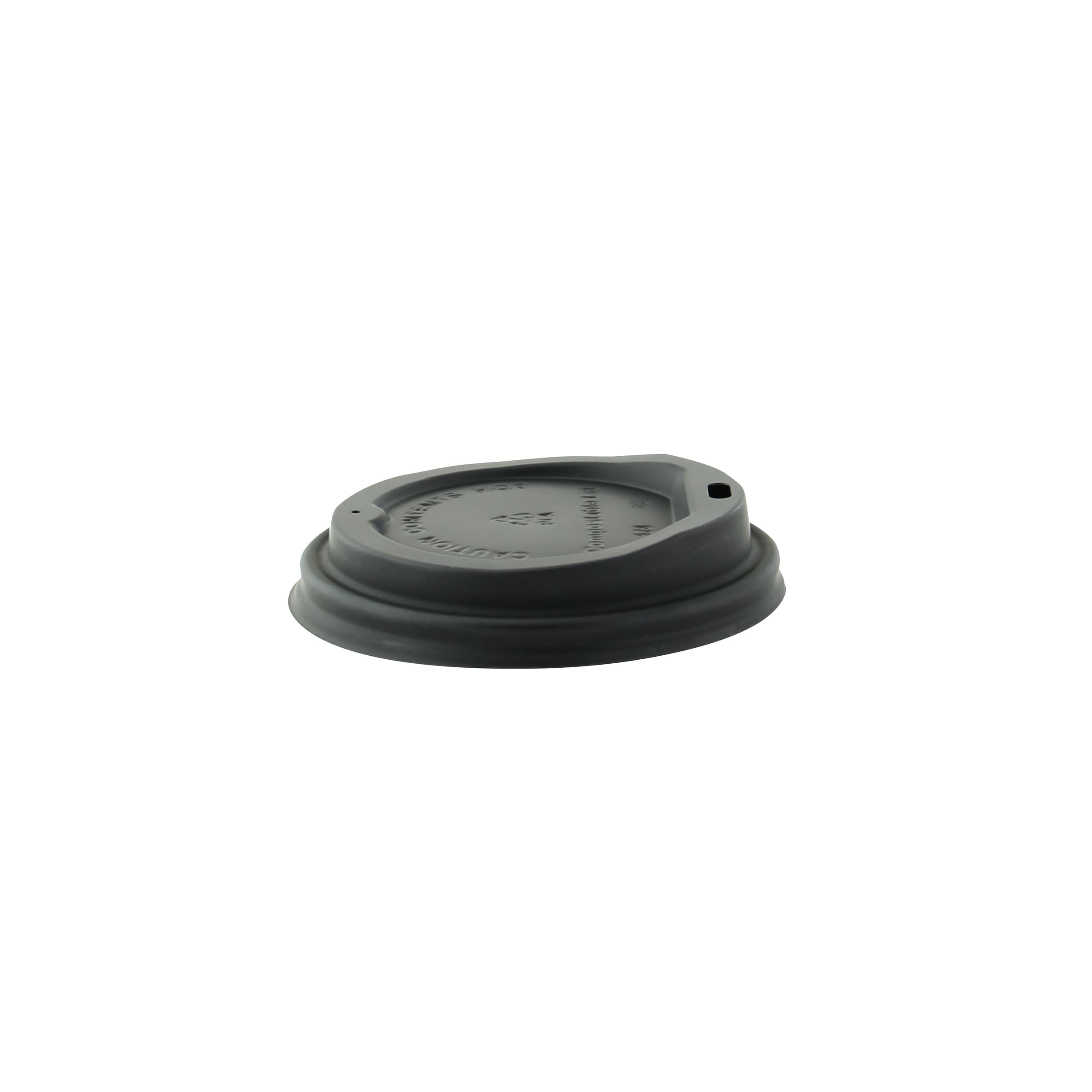 Lid Dome 3.54 IN CPLA Black For Cup 50 Count/Pack 20 Packs/Case 1000 Count/Case