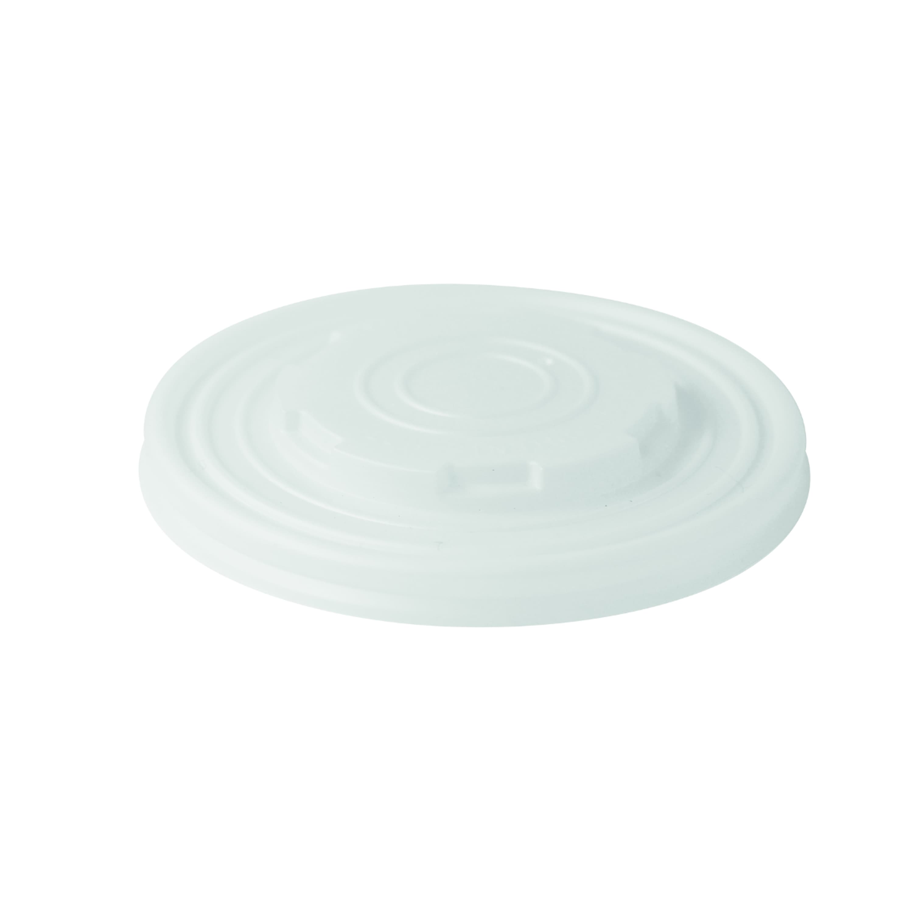 Lid 4.5X4.5 IN CPLA White For Cup Microwave Safe Freezer Safe Grease Resistant 500/Case