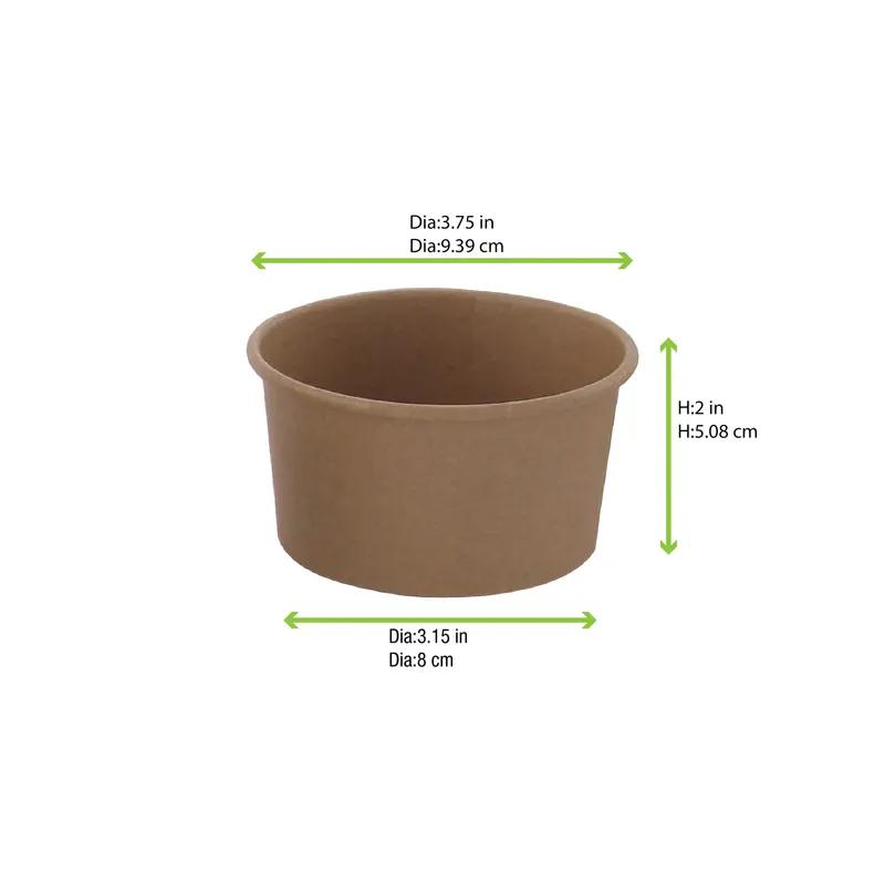 Cup 9 OZ Paper Kraft 50 Count/Pack 20 Packs/Case 1000 Count/Case