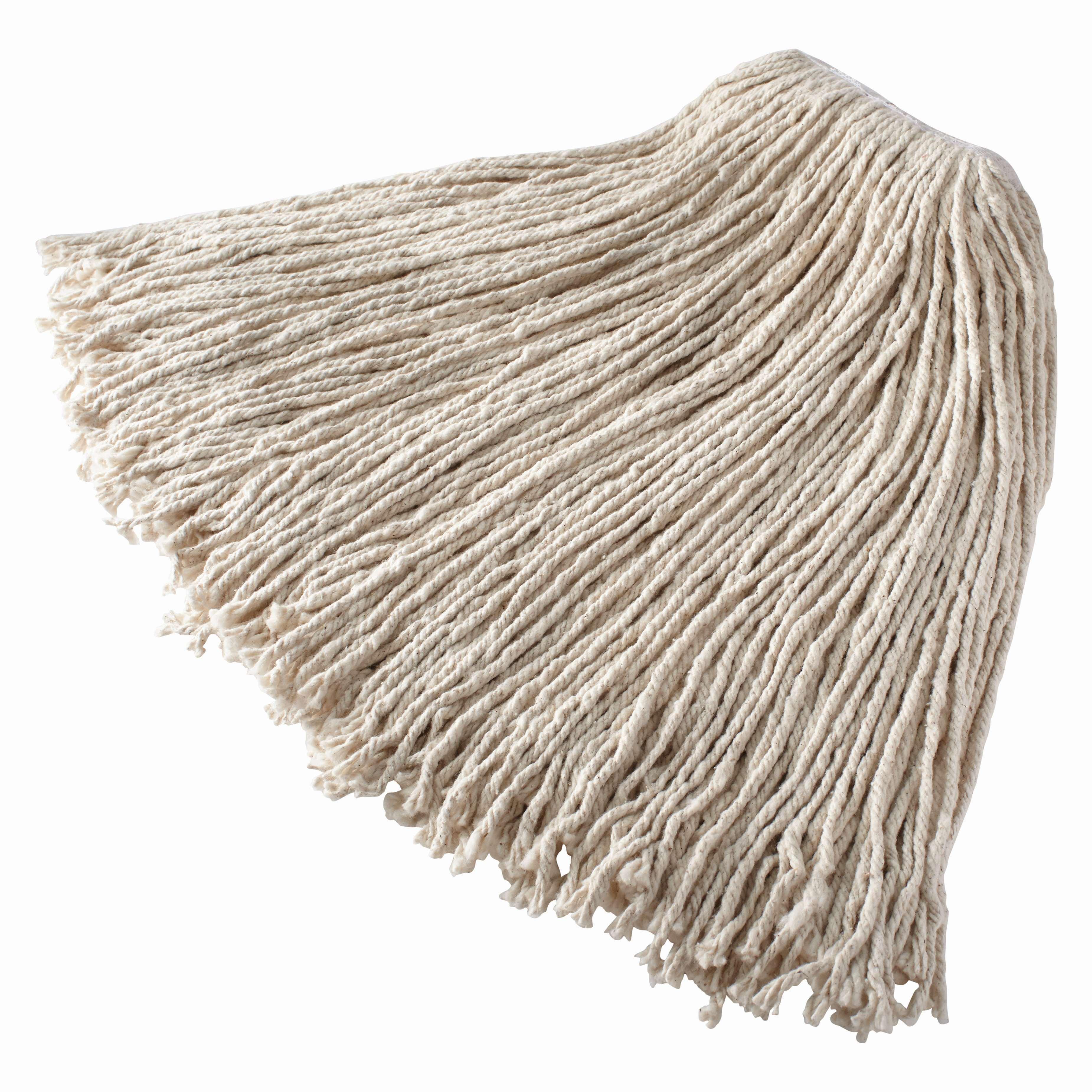 Mop Head XL 5.5X7 IN 32 OZ White Cotton 1IN Headband 1/Each