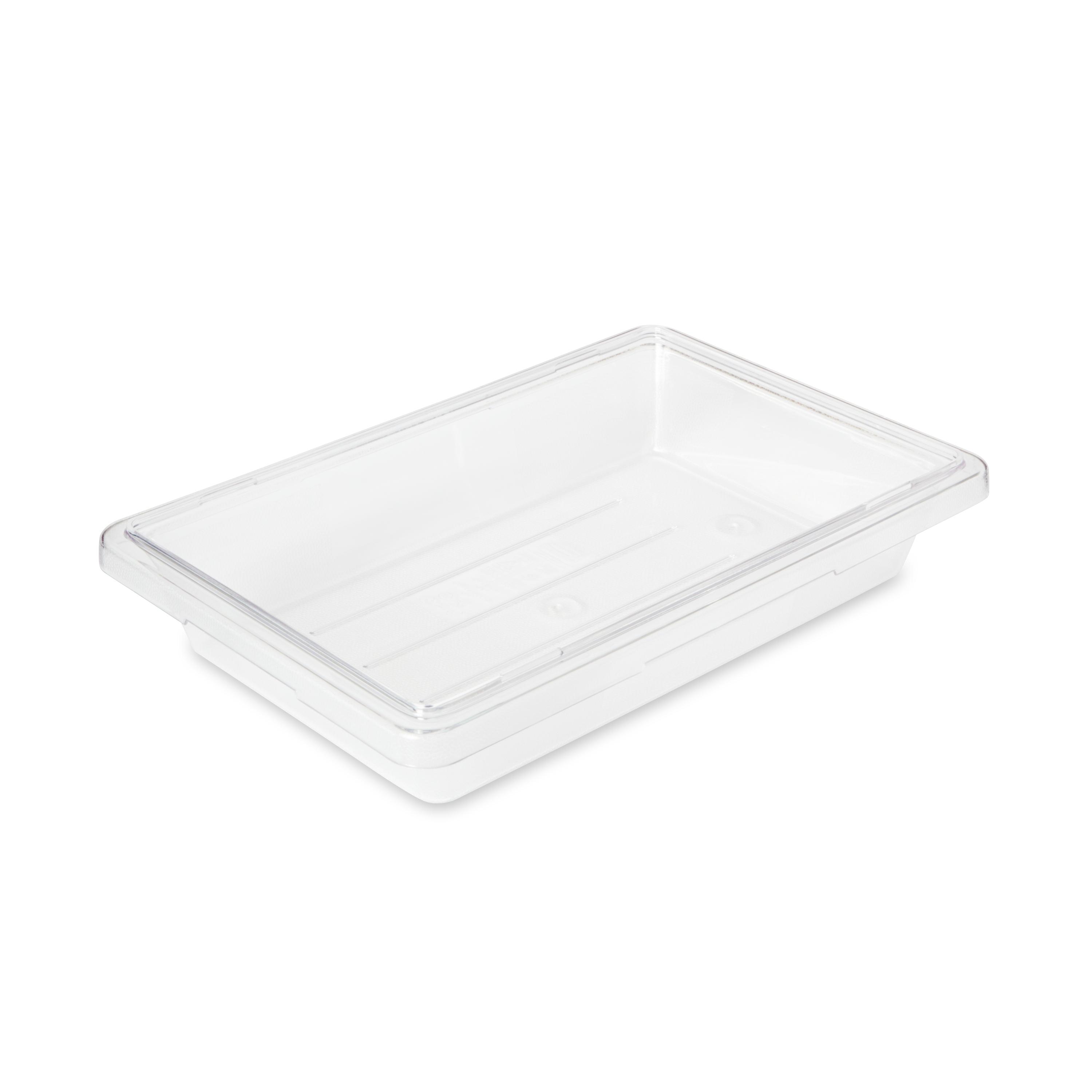 Food Tote Box 18X12X3.50 IN 2 GAL Clear PC Food Safe 6 Count/Case
