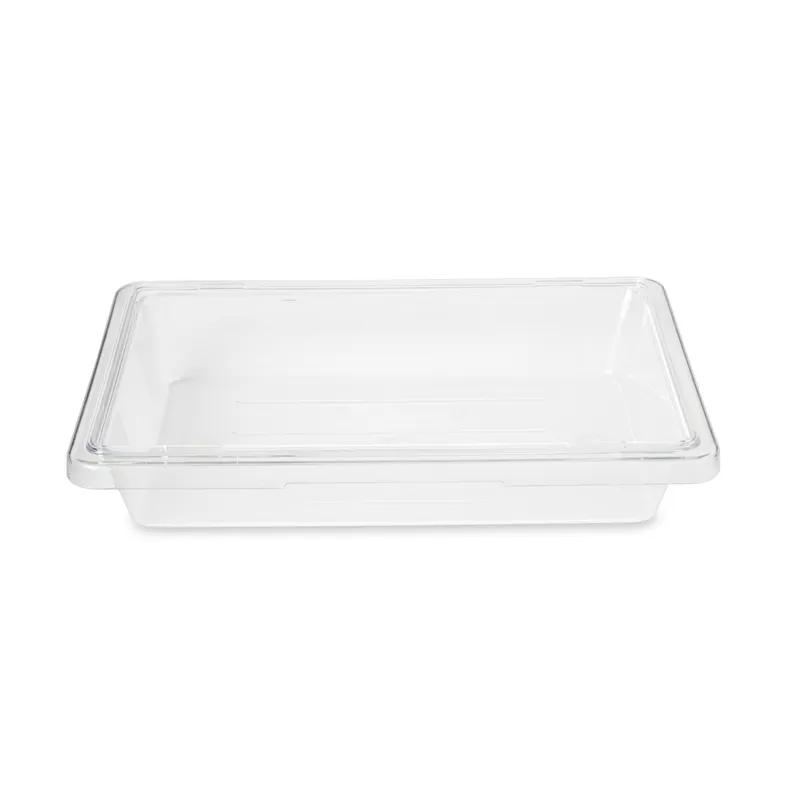 Food Tote Box 18X12X3.50 IN 2 GAL Clear PC Food Safe 6 Count/Case