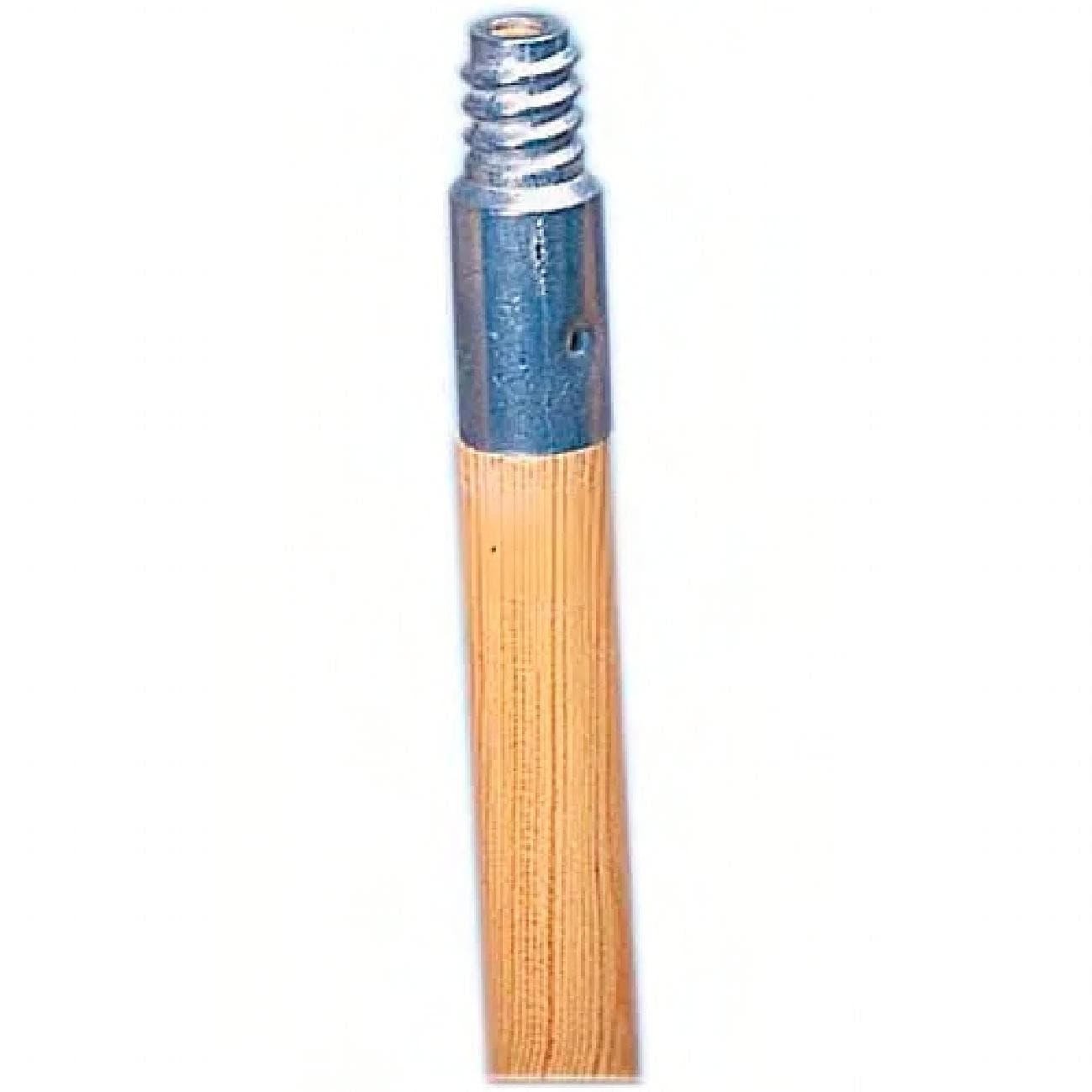 Mop Handle 54X0.9375X0.9375 IN 54IN Wood Metal Threaded 1/Each