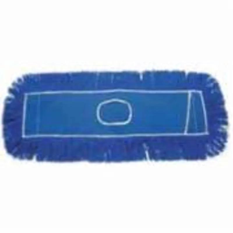 Clinger Magnetic Series Dust Mop 5X24 IN Blue Synthetic Yarn Cut End Slot Pocket Backing 1/Each