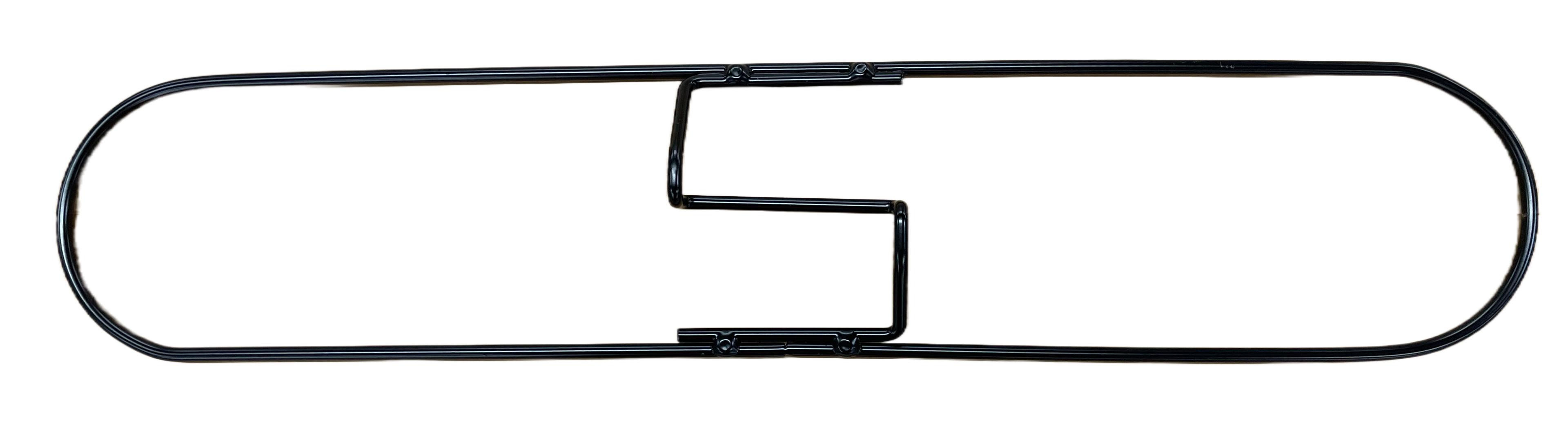 Dust Mop Frame 48X5X1.5 IN Black Powder Coated Metal 1/Each