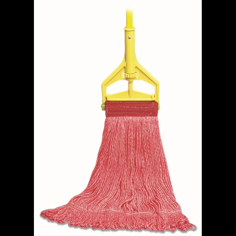 Mop Head Large (LG) Red Cotton Synthetic Blend 4PLY Loop End All Purpose 1/Each