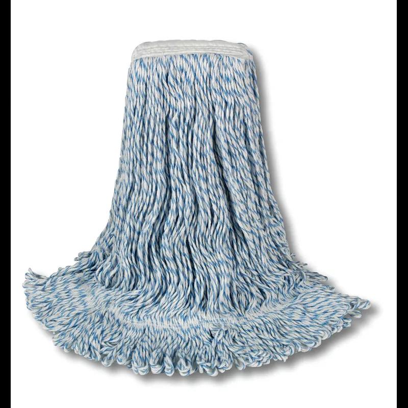 O'DELL Mop Head Blue Synthetic Fiber Wide Band 1/Each