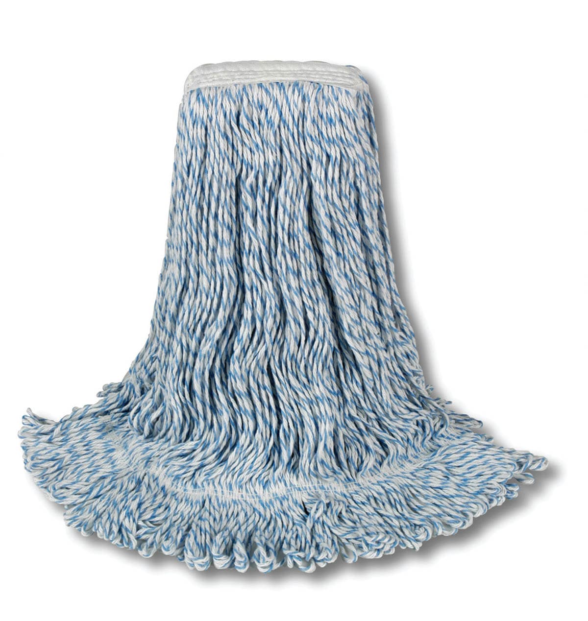 O'DELL Mop Head Blue Synthetic Fiber Wide Band 1/Each