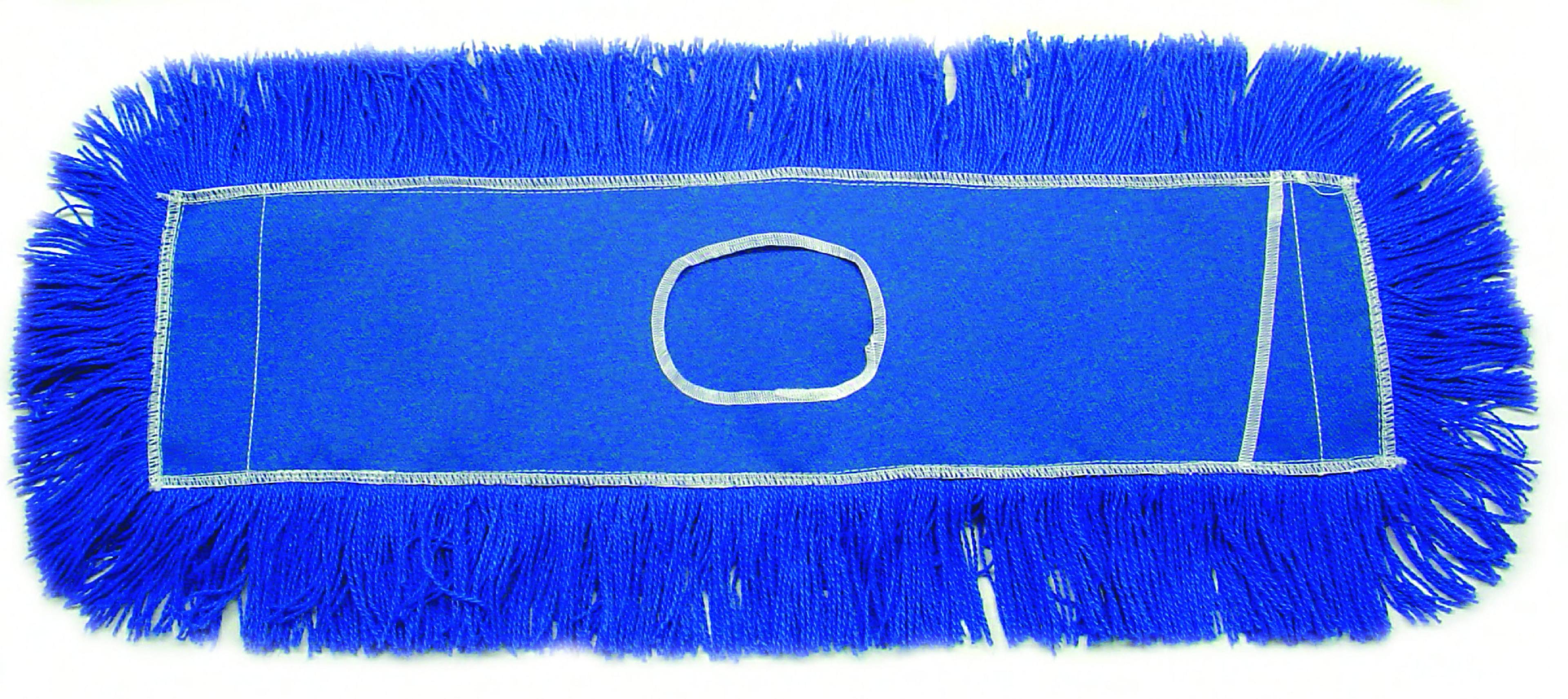 Clinger Dust Mop 60 IN Blue Cut End Magnetic 1/Each