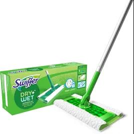 Swiffer® Mop Kit Silver Green Sweeper Wet & Dry 6/Case