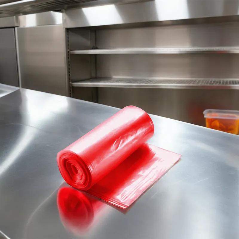 Biohazard Bag 33X40 IN Red 14MIC Roll 250/Case