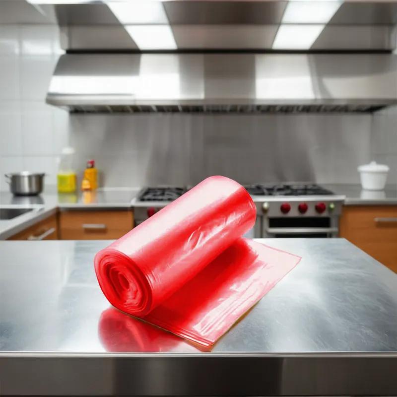 Biohazard Bag 33X40 IN Red 14MIC Roll 250/Case