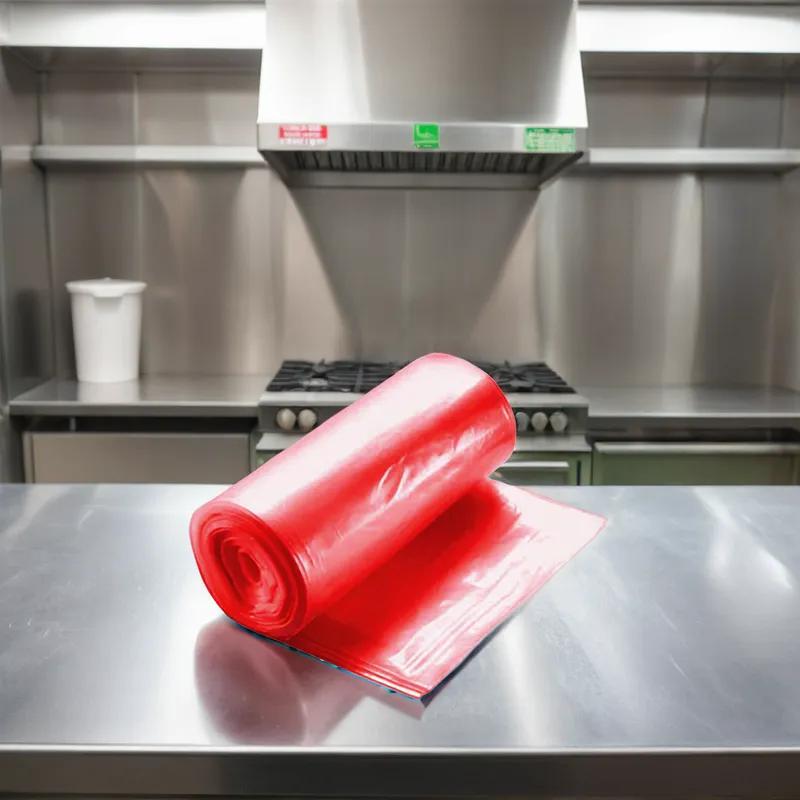 Biohazard Bag 33X40 IN Red 14MIC Roll 250/Case