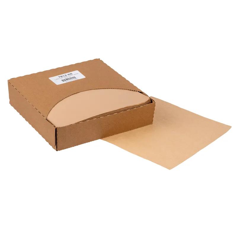 Sandwich Wrap 12X12 IN Paper Natural Plain Grease Resistant 5000/Case
