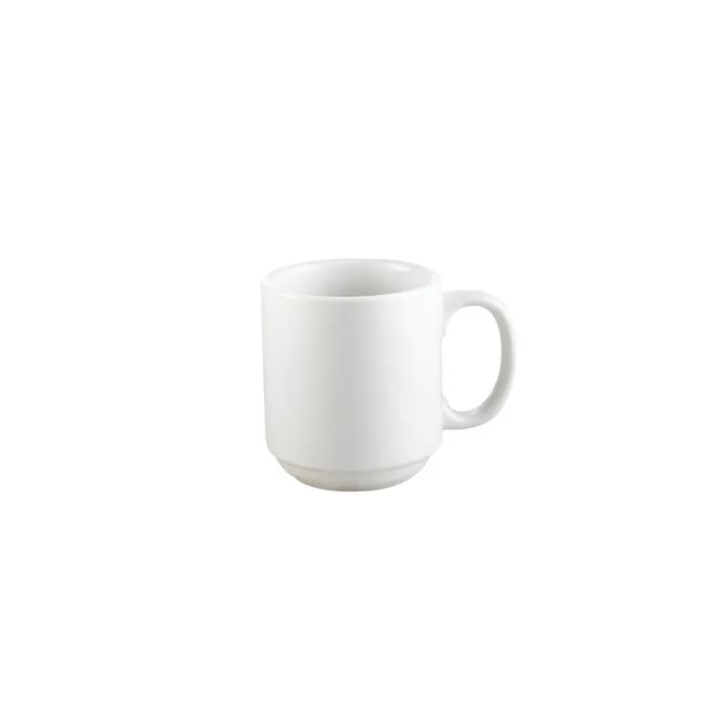 Prime Straight Stacking Mug 10 Porcelain Round Dual Ovenable Dishwasher Safe Stackable 36/Case
