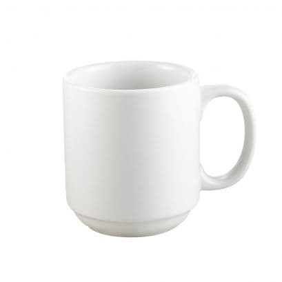 Prime Straight Stacking Mug 10 Porcelain Round Dual Ovenable Dishwasher Safe Stackable 36/Case