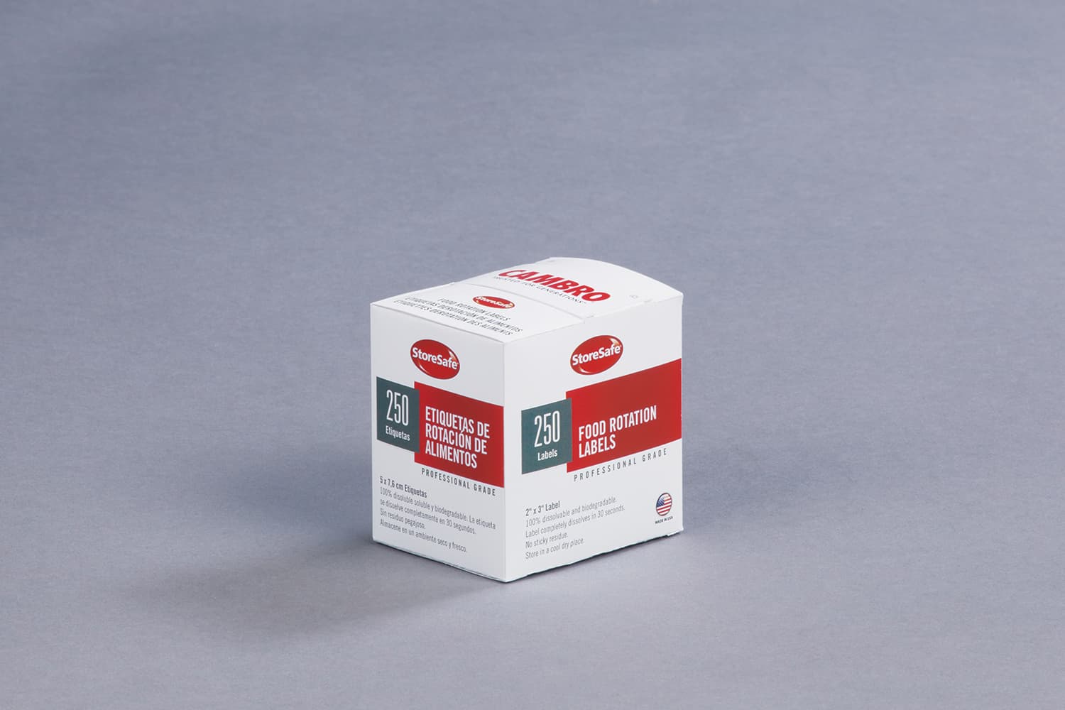 Food Rotation Label 3X2 IN White Dissolvable 1/Roll