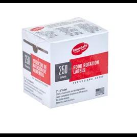 Food Rotation Label 3X2 IN White Dissolvable 1/Roll