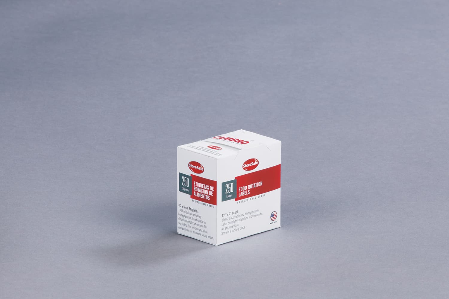 Food Rotation Label 1.25X2 IN Dissolvable 250 Count/Roll 1 Rolls/Case