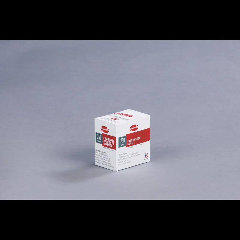 Food Rotation Label 1.25X2 IN Dissolvable 250 Count/Roll 1 Rolls/Case