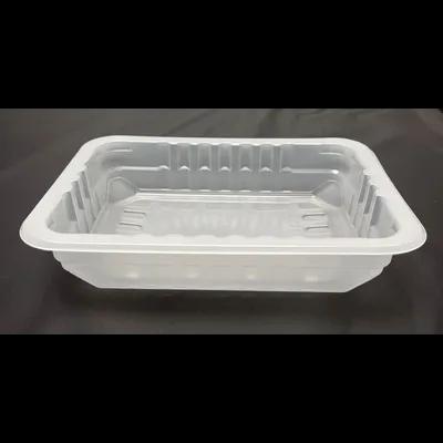Meat Tray 8.75X6.72X1.6 IN PP Clear Rectangle Barrier 4200/Pallet