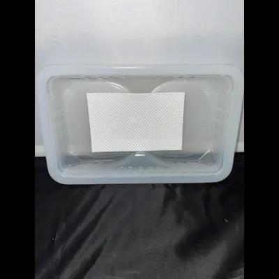 Meat Pad & Tray 10.69X6.72X1.5 IN 1 Compartment PP Clear Rectangle 2912/Pallet