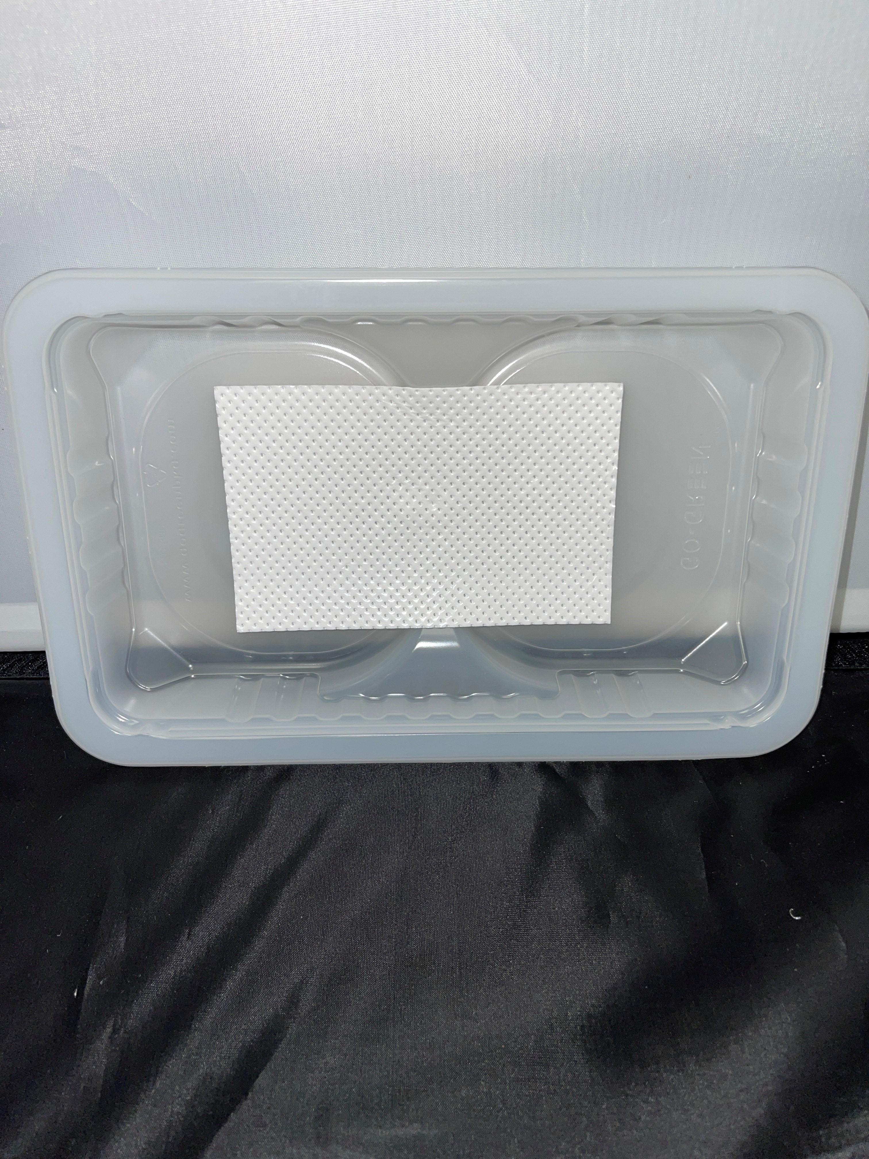 Meat Pad & Tray 10.69X6.72X1.5 IN 1 Compartment PP Clear Rectangle 2912/Pallet