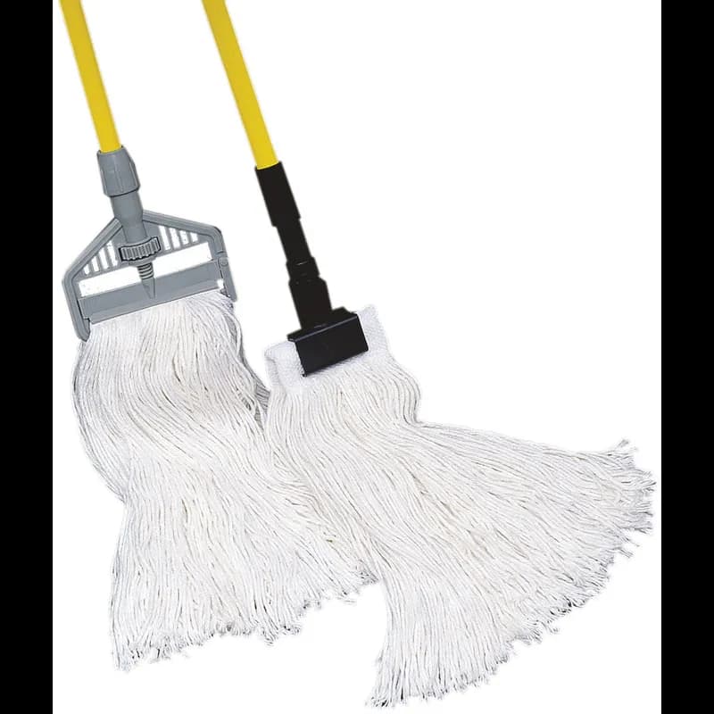 Mop Head 24 OZ White Rayon 4PLY Cut End 1.25IN Narrow Headband Standard 1/Each