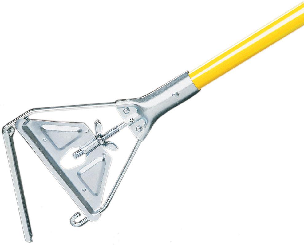 QUIK-CHANGE™ Mop Handle 1.125X60 IN Yellow Wood Adjustable Wing Nut 1/Each