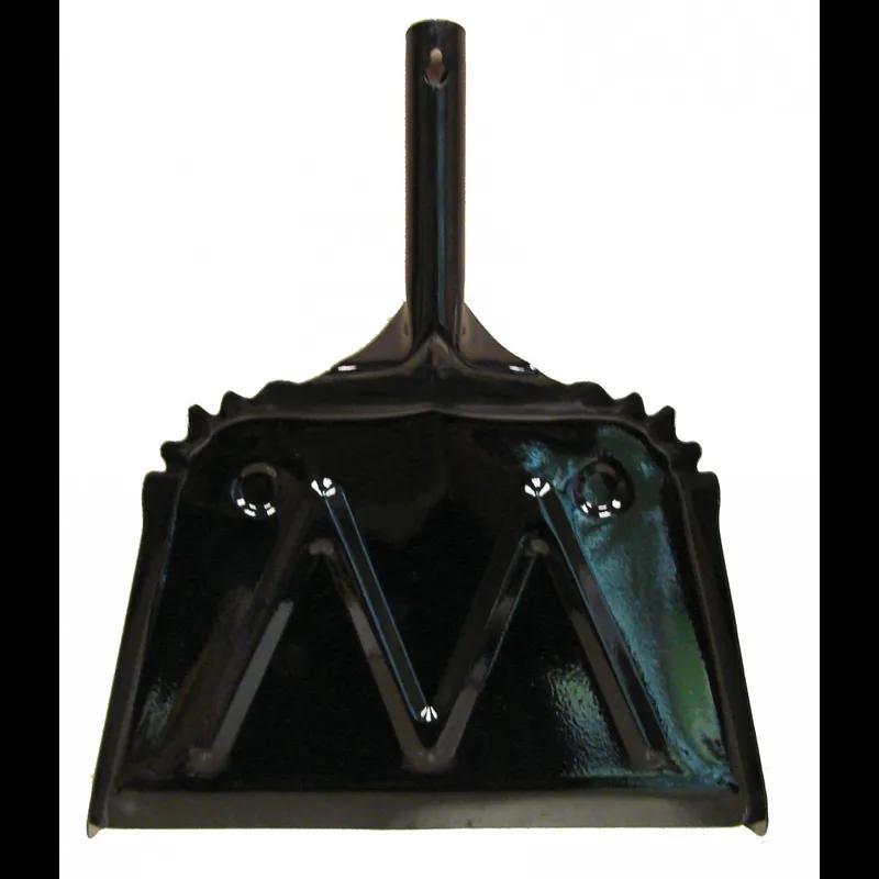 Dust Pan 12 IN Black Metal Heavy Duty 1/Each