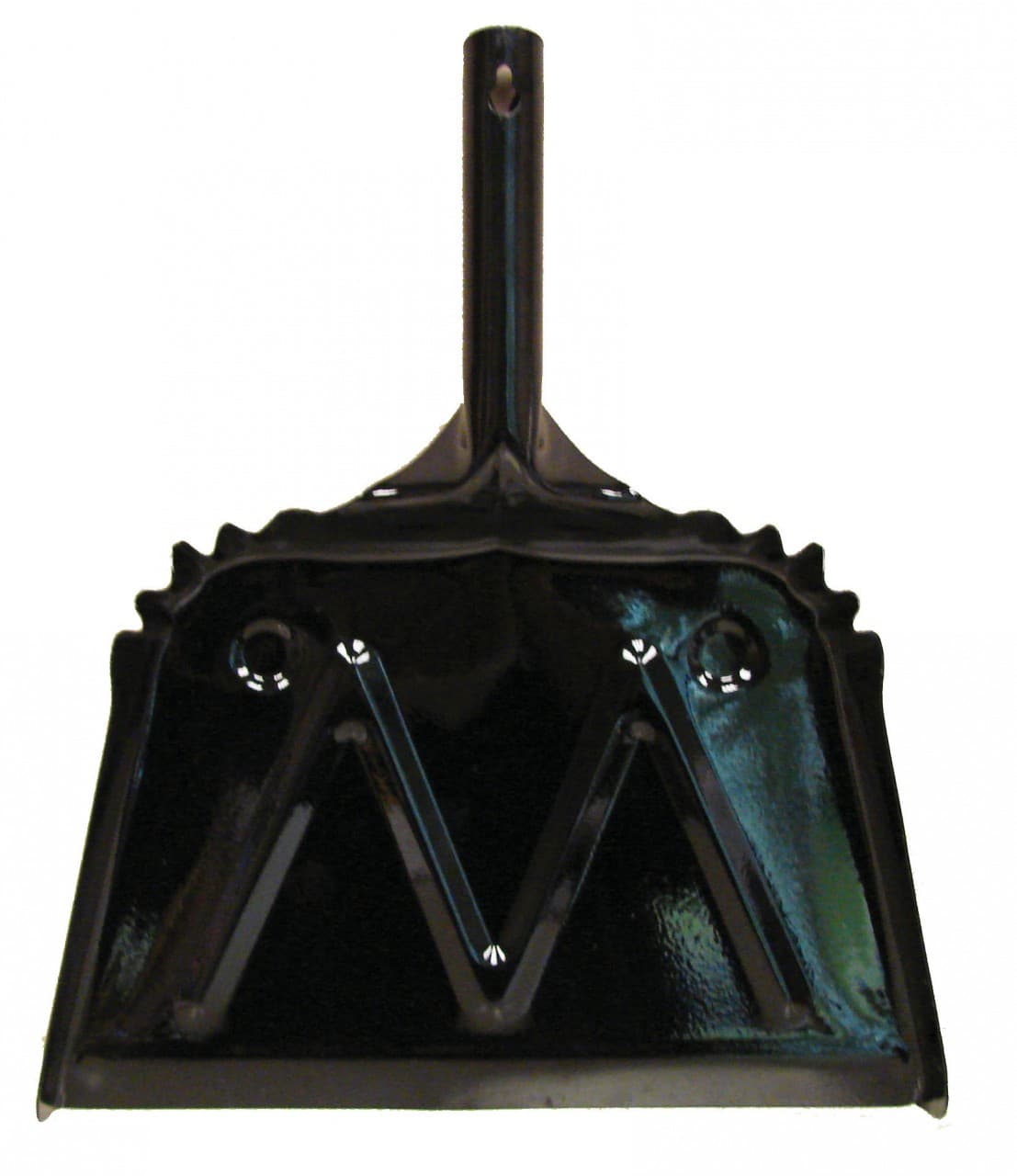 Dust Pan 12 IN Black Metal Heavy Duty 1/Each